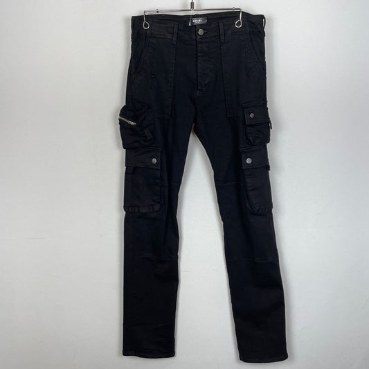 【中古品】【メンズ】 AMIRI アミリ TACTICAL CARGO PANTS SRAMDNCG1007SMRDS タクティカル カーゴ パンツ ボトムス 152-261011-sa-17-teih サイズ：29 カラー：ブラック 万代Net店