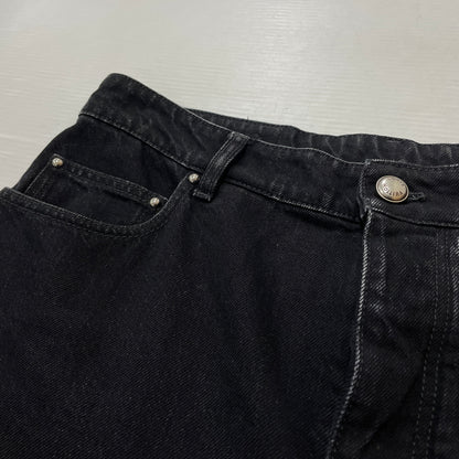【現状渡し品】【メンズ】 LOUIS VUITTON ルイ・ヴィトン MONOGRAM DETROY DENIM PANTS RM261MQ K54 HUD48W モノグラム デストロイ デニム パンツ ボトムス ジーンズ 179-261011-sa-19-teih サイズ：30 カラー：ブラック 万代Net店