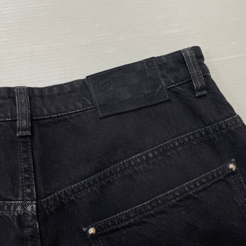 【現状渡し品】【メンズ】 LOUIS VUITTON ルイ・ヴィトン MONOGRAM DETROY DENIM PANTS RM261MQ K54 HUD48W モノグラム デストロイ デニム パンツ ボトムス ジーンズ 179-261011-sa-19-teih サイズ：30 カラー：ブラック 万代Net店