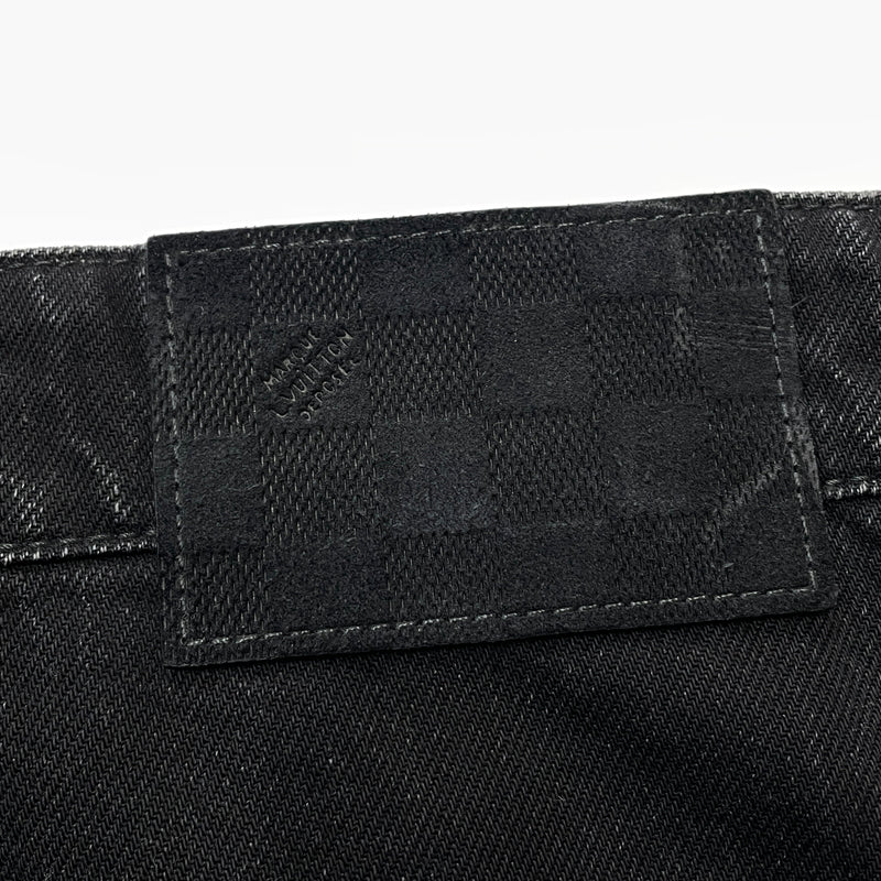 【現状渡し品】【メンズ】 LOUIS VUITTON ルイ・ヴィトン MONOGRAM DETROY DENIM PANTS RM261MQ K54 HUD48W モノグラム デストロイ デニム パンツ ボトムス ジーンズ 179-261011-sa-19-teih サイズ：30 カラー：ブラック 万代Net店