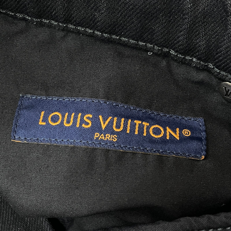 【現状渡し品】【メンズ】 LOUIS VUITTON ルイ・ヴィトン MONOGRAM DETROY DENIM PANTS RM261MQ K54 HUD48W モノグラム デストロイ デニム パンツ ボトムス ジーンズ 179-261011-sa-19-teih サイズ：30 カラー：ブラック 万代Net店