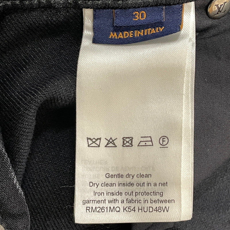 【現状渡し品】【メンズ】 LOUIS VUITTON ルイ・ヴィトン MONOGRAM DETROY DENIM PANTS RM261MQ K54 HUD48W モノグラム デストロイ デニム パンツ ボトムス ジーンズ 179-261011-sa-19-teih サイズ：30 カラー：ブラック 万代Net店