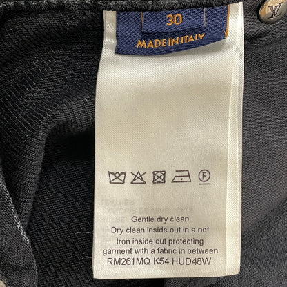 【現状渡し品】【メンズ】 LOUIS VUITTON ルイ・ヴィトン MONOGRAM DETROY DENIM PANTS RM261MQ K54 HUD48W モノグラム デストロイ デニム パンツ ボトムス ジーンズ 179-261011-sa-19-teih サイズ：30 カラー：ブラック 万代Net店