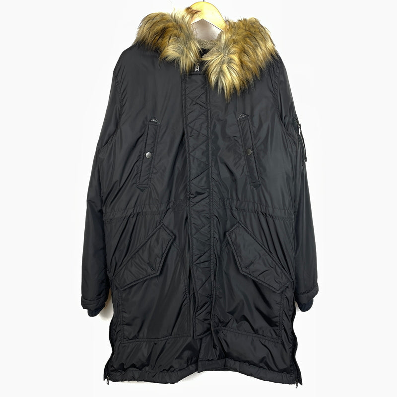 【中古品】【メンズ】 DIESEL ディーゼル N-3B エヌ スリー ビー アウター フライトジャケット 141-261011-sa-05-teih サイズ：M カラー：ブラック 万代Net店