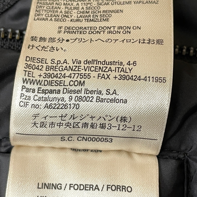 【中古品】【メンズ】 DIESEL ディーゼル N-3B エヌ スリー ビー アウター フライトジャケット 141-261011-sa-05-teih サイズ：M カラー：ブラック 万代Net店