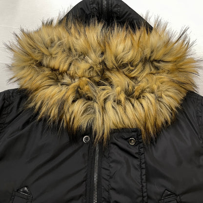 【中古品】【メンズ】 DIESEL ディーゼル N-3B エヌ スリー ビー アウター フライトジャケット 141-261011-sa-05-teih サイズ：M カラー：ブラック 万代Net店