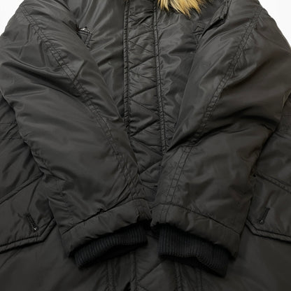 【中古品】【メンズ】 DIESEL ディーゼル N-3B エヌ スリー ビー アウター フライトジャケット 141-261011-sa-05-teih サイズ：M カラー：ブラック 万代Net店