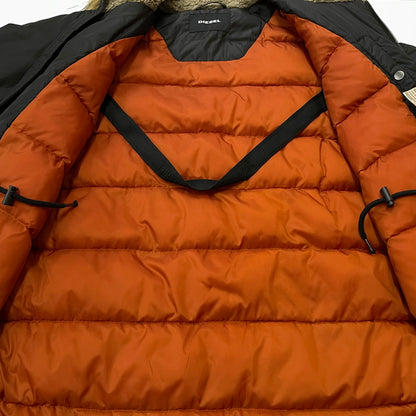 【中古品】【メンズ】 DIESEL ディーゼル N-3B エヌ スリー ビー アウター フライトジャケット 141-261011-sa-05-teih サイズ：M カラー：ブラック 万代Net店