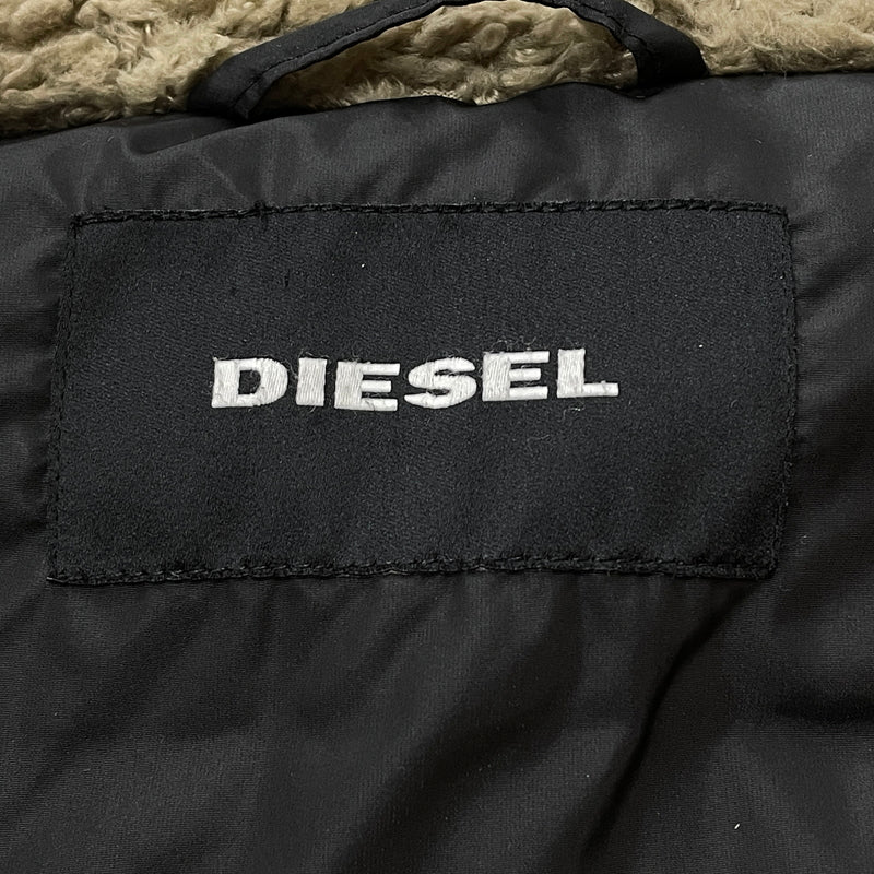 【中古品】【メンズ】 DIESEL ディーゼル N-3B エヌ スリー ビー アウター フライトジャケット 141-261011-sa-05-teih サイズ：M カラー：ブラック 万代Net店