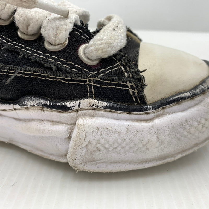 【中古品】【レディース】 MAISON MIHARA YASUHIRO メゾン ミハラ ヤスヒロ PETERSON LOW CANVAS SNEAKER A01FW702 ピーターソン ローキャンバス スニーカー 靴 シューズ 167-261014-ko-05-teih サイズ：37 カラー：ブラック 万代Net店