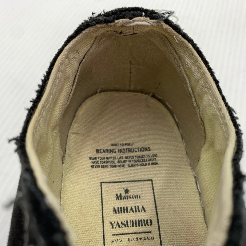 【中古品】【レディース】 MAISON MIHARA YASUHIRO メゾン ミハラ ヤスヒロ PETERSON LOW CANVAS SNEAKER A01FW702 ピーターソン ローキャンバス スニーカー 靴 シューズ 167-261014-ko-05-teih サイズ：37 カラー：ブラック 万代Net店