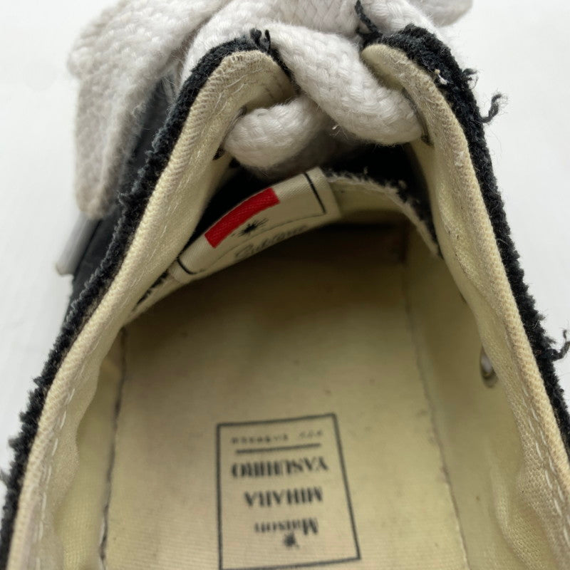 【中古品】【レディース】 MAISON MIHARA YASUHIRO メゾン ミハラ ヤスヒロ PETERSON LOW CANVAS SNEAKER A01FW702 ピーターソン ローキャンバス スニーカー 靴 シューズ 167-261014-ko-05-teih サイズ：37 カラー：ブラック 万代Net店