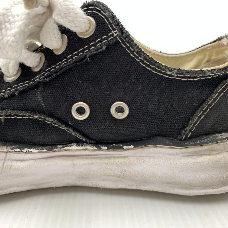 【中古品】【レディース】 MAISON MIHARA YASUHIRO メゾン ミハラ ヤスヒロ PETERSON LOW CANVAS SNEAKER A01FW702 ピーターソン ローキャンバス スニーカー 靴 シューズ 167-261014-ko-05-teih サイズ：37 カラー：ブラック 万代Net店