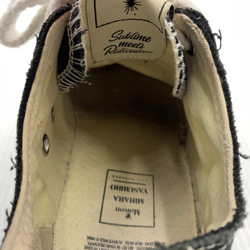 【中古品】【レディース】 MAISON MIHARA YASUHIRO メゾン ミハラ ヤスヒロ PETERSON LOW CANVAS SNEAKER A01FW702 ピーターソン ローキャンバス スニーカー 靴 シューズ 167-261014-ko-05-teih サイズ：37 カラー：ブラック 万代Net店