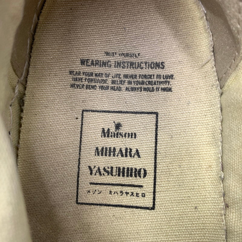 【中古品】【レディース】 MAISON MIHARA YASUHIRO メゾン ミハラ ヤスヒロ PETERSON LOW CANVAS SNEAKER A01FW702 ピーターソン ローキャンバス スニーカー 靴 シューズ 167-261014-ko-05-teih サイズ：37 カラー：ブラック 万代Net店