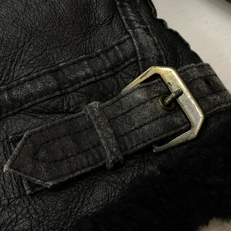 【中古品】【メンズ】 MORGAN PRODUCTIONS モーガンプロダクションズ B-3 ビースリー アウター 145-261011-sa-03-teih サイズ：42 カラー：ブラック 万代Net店