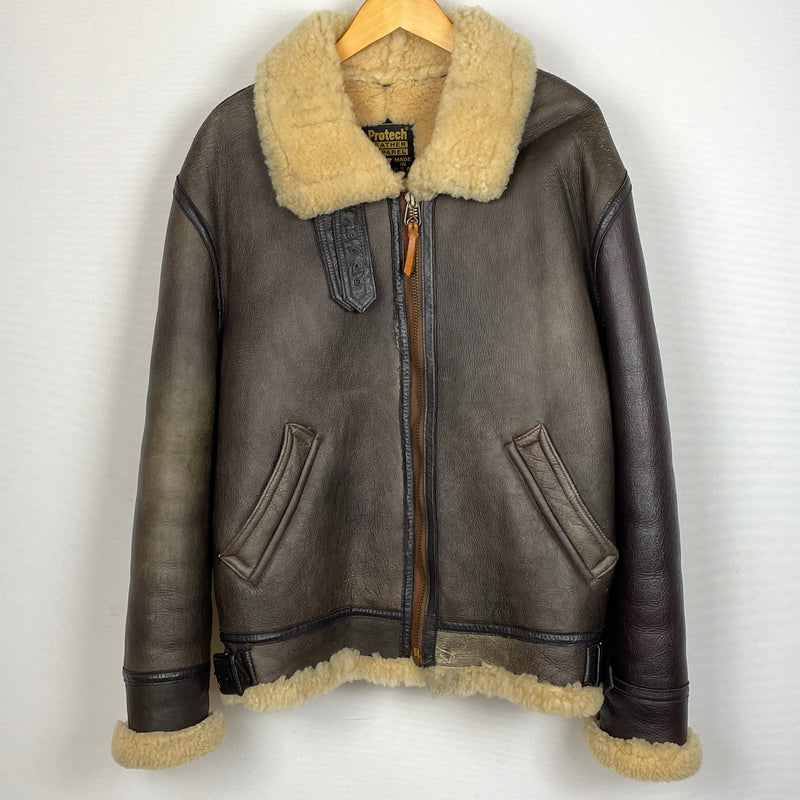 【現状渡し品】【メンズ】 PROTECH プロテック B-3 JACKET ビースリー ジャケット アウター 145-261011-sa-04-teih サイズ：42 カラー：ブラウン 万代Net店