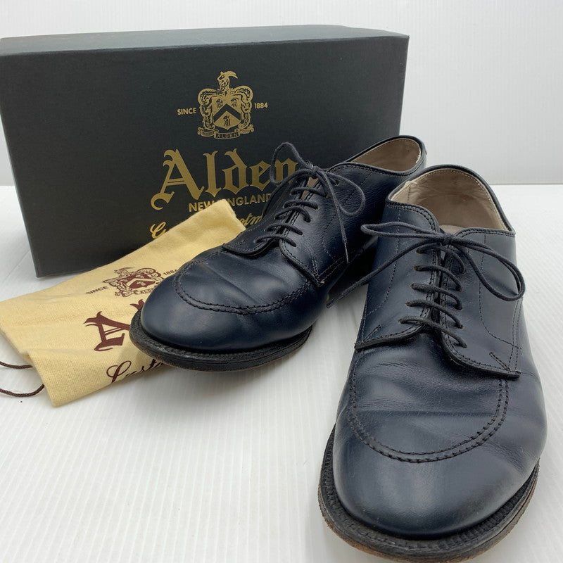 【中古品】【メンズ】 ALDEN オールデン× ANATOMICA アナトミカ 別注 コラボ CHROMEXCEL MOC TOE OXFORD 56103F クロムエクセル モックトゥ オックスフォード 靴 ビジネスシューズ レザー 革 164-261014-ko-02-teih サイズ：9D カラー：ネイビー 万代Net店