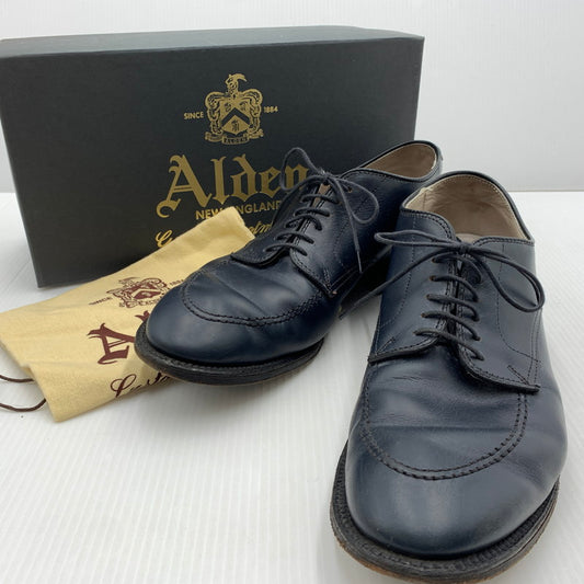 【中古品】【メンズ】 ALDEN オールデン× ANATOMICA アナトミカ 別注 コラボ CHROMEXCEL MOC TOE OXFORD 56103F クロムエクセル モックトゥ オックスフォード 靴 ビジネスシューズ レザー 革 164-261014-ko-02-teih サイズ：9D カラー：ネイビー 万代Net店