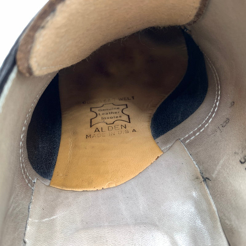 【中古品】【メンズ】 ALDEN オールデン× ANATOMICA アナトミカ 別注 コラボ CHROMEXCEL MOC TOE OXFORD 56103F クロムエクセル モックトゥ オックスフォード 靴 ビジネスシューズ レザー 革 164-261014-ko-02-teih サイズ：9D カラー：ネイビー 万代Net店