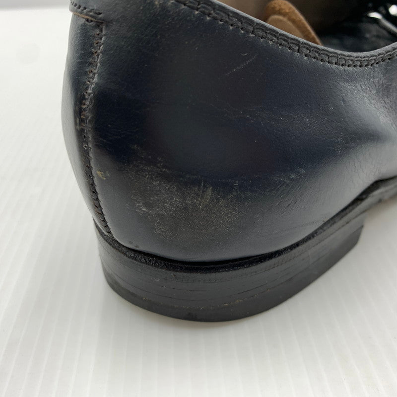 【中古品】【メンズ】 ALDEN オールデン× ANATOMICA アナトミカ 別注 コラボ CHROMEXCEL MOC TOE OXFORD 56103F クロムエクセル モックトゥ オックスフォード 靴 ビジネスシューズ レザー 革 164-261014-ko-02-teih サイズ：9D カラー：ネイビー 万代Net店
