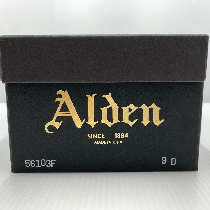 【中古品】【メンズ】 ALDEN オールデン× ANATOMICA アナトミカ 別注 コラボ CHROMEXCEL MOC TOE OXFORD 56103F クロムエクセル モックトゥ オックスフォード 靴 ビジネスシューズ レザー 革 164-261014-ko-02-teih サイズ：9D カラー：ネイビー 万代Net店