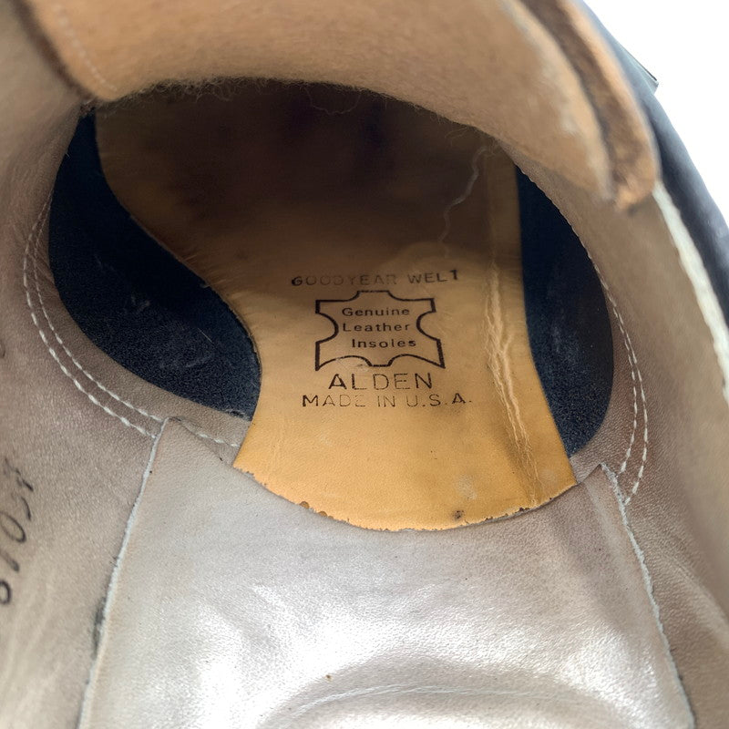 【中古品】【メンズ】 ALDEN オールデン× ANATOMICA アナトミカ 別注 コラボ CHROMEXCEL MOC TOE OXFORD 56103F クロムエクセル モックトゥ オックスフォード 靴 ビジネスシューズ レザー 革 164-261014-ko-02-teih サイズ：9D カラー：ネイビー 万代Net店