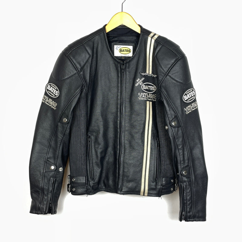 【中古品】【メンズ】 BATES ベイツ LEATHER JACKET レザー ジャケット アウター 145-261011-sa-02-teih サイズ：L カラー：ブラック 万代Net店