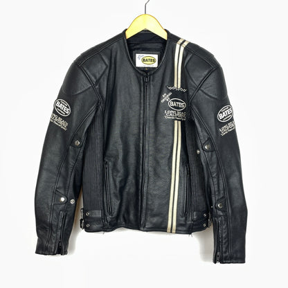 【中古品】【メンズ】 BATES ベイツ LEATHER JACKET レザー ジャケット アウター 145-261011-sa-02-teih サイズ：L カラー：ブラック 万代Net店