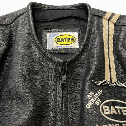 【中古品】【メンズ】 BATES ベイツ LEATHER JACKET レザー ジャケット アウター 145-261011-sa-02-teih サイズ：L カラー：ブラック 万代Net店
