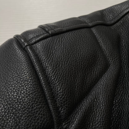 【中古品】【メンズ】 BATES ベイツ LEATHER JACKET レザー ジャケット アウター 145-261011-sa-02-teih サイズ：L カラー：ブラック 万代Net店