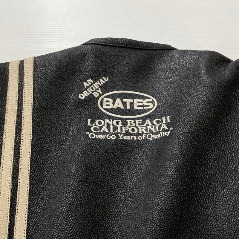 【中古品】【メンズ】 BATES ベイツ LEATHER JACKET レザー ジャケット アウター 145-261011-sa-02-teih サイズ：L カラー：ブラック 万代Net店