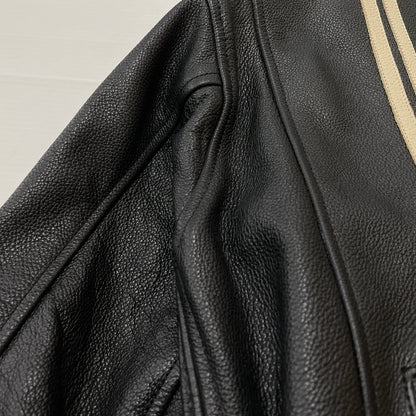 【中古品】【メンズ】 BATES ベイツ LEATHER JACKET レザー ジャケット アウター 145-261011-sa-02-teih サイズ：L カラー：ブラック 万代Net店