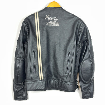【中古品】【メンズ】 BATES ベイツ LEATHER JACKET レザー ジャケット アウター 145-261011-sa-02-teih サイズ：L カラー：ブラック 万代Net店