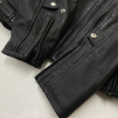 【中古品】【メンズ】 BATES ベイツ LEATHER JACKET レザー ジャケット アウター 145-261011-sa-02-teih サイズ：L カラー：ブラック 万代Net店