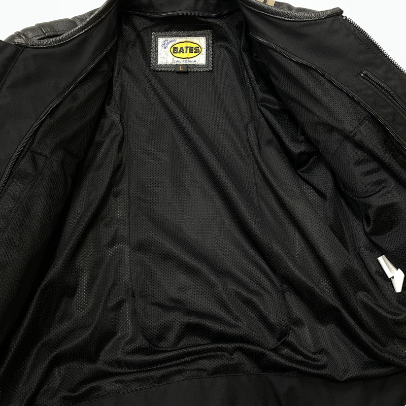 【中古品】【メンズ】 BATES ベイツ LEATHER JACKET レザー ジャケット アウター 145-261011-sa-02-teih サイズ：L カラー：ブラック 万代Net店