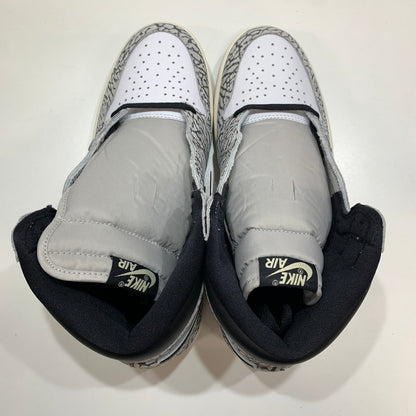 【中古美品】【メンズ】 NIKE ナイキ DZ5485-052 AIR JORDAN 1 HIGH OG "WHITE CEMENT SAFARI" スニーカー 靴 GRAY 黒タグ・箱・シューレース付属 160-261024-io-28-fuzh サイズ：27.5cm カラー：グレー.総柄 万代Net店