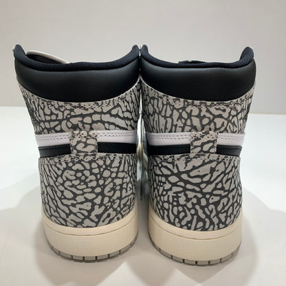 【中古美品】【メンズ】 NIKE ナイキ DZ5485-052 AIR JORDAN 1 HIGH OG "WHITE CEMENT SAFARI" スニーカー 靴 GRAY 黒タグ・箱・シューレース付属 160-261024-io-28-fuzh サイズ：27.5cm カラー：グレー.総柄 万代Net店