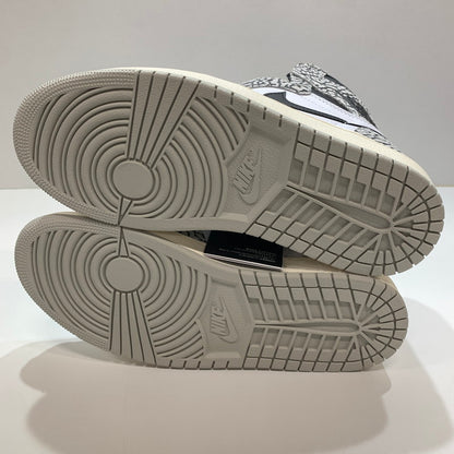 【中古美品】【メンズ】 NIKE ナイキ DZ5485-052 AIR JORDAN 1 HIGH OG "WHITE CEMENT SAFARI" スニーカー 靴 GRAY 黒タグ・箱・シューレース付属 160-261024-io-28-fuzh サイズ：27.5cm カラー：グレー.総柄 万代Net店
