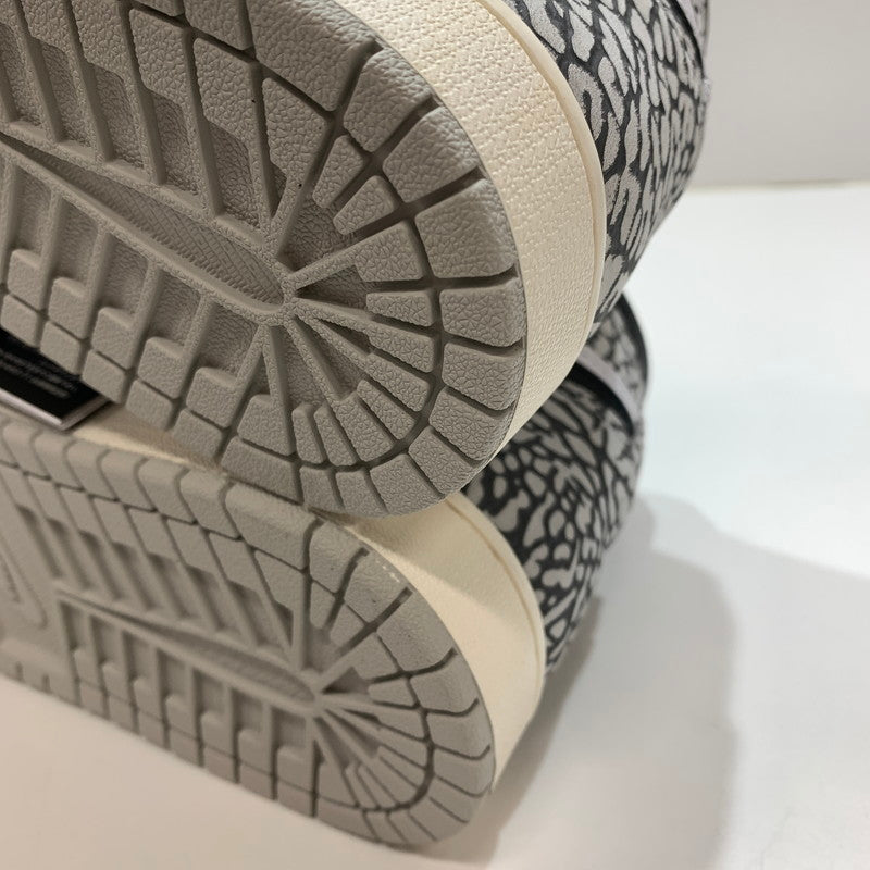 【中古美品】【メンズ】 NIKE ナイキ DZ5485-052 AIR JORDAN 1 HIGH OG "WHITE CEMENT SAFARI" スニーカー 靴 GRAY 黒タグ・箱・シューレース付属 160-261024-io-28-fuzh サイズ：27.5cm カラー：グレー.総柄 万代Net店