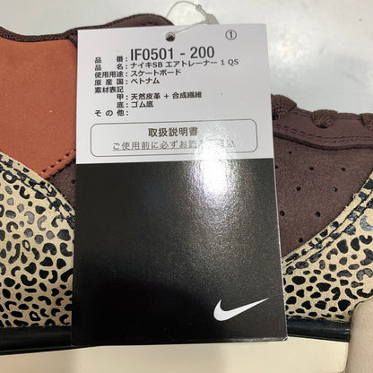 【中古品】【メンズ】 NIKE SB ナイキエスビー×ARTS REC IF0501-200 AIR TRAINER 1 ""EARTH AND DUSTY PEACH"" スニーカー 靴 箱付き・黒タグ・シューレース付き 160-261024-io-26-fuzh サイズ：27.5cm カラー：ブラウン 万代Net店