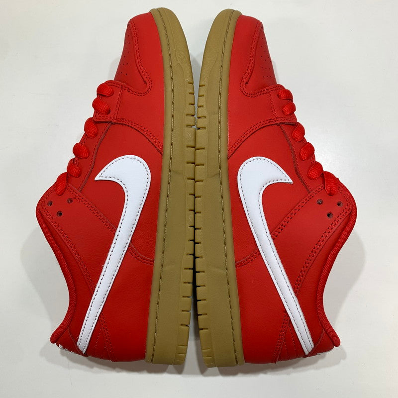 【中古美品】【メンズ】 NIKE SB ナイキエスビー FJ1674-600 DUNK LOW PRO ISO ORANGE LABEL "UNC RED GUM" スニーカー 靴 RED 黒タグ・箱・シューレース付属 160-261024-io-29-fuzh サイズ：27cm カラー：レッド 万代Net店