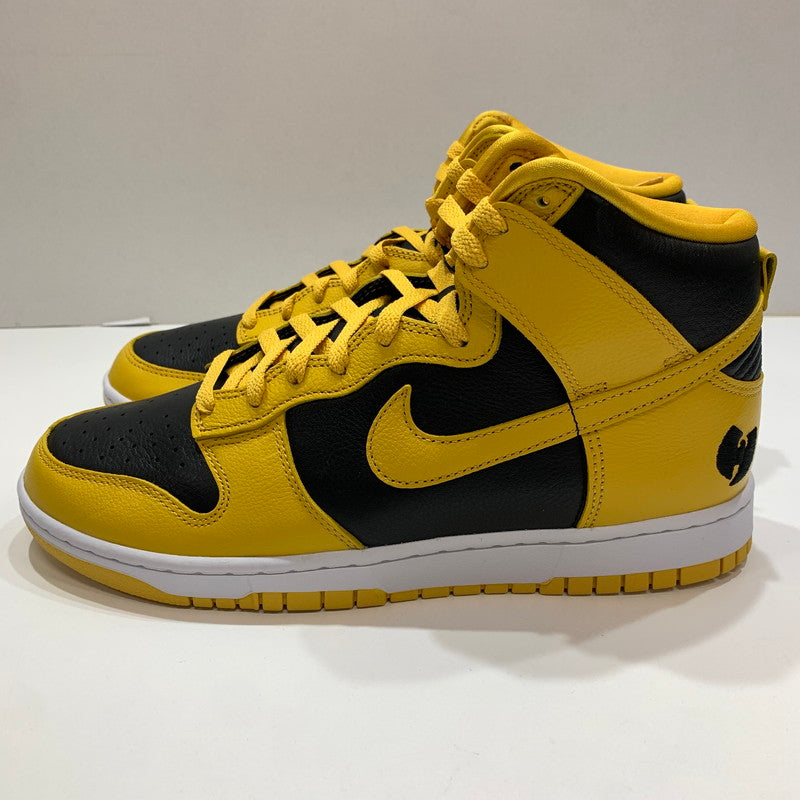 【中古美品】【メンズ】 NIKE ナイキ×WU-TANG CLAN HJ4320-001 DUNK HIGH RETRO PRM ""BLACK AND POLLEN"" スニーカー 靴 箱・黒タグ付き ※箱スレあり 160-261024-io-31-fuzh サイズ：27.5cm カラー：イエロー 万代Net店
