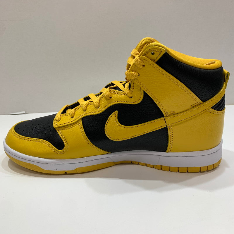 【中古美品】【メンズ】 NIKE ナイキ×WU-TANG CLAN HJ4320-001 DUNK HIGH RETRO PRM ""BLACK AND POLLEN"" スニーカー 靴 箱・黒タグ付き ※箱スレあり 160-261024-io-31-fuzh サイズ：27.5cm カラー：イエロー 万代Net店