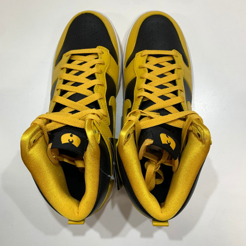 【中古美品】【メンズ】 NIKE ナイキ×WU-TANG CLAN HJ4320-001 DUNK HIGH RETRO PRM ""BLACK AND POLLEN"" スニーカー 靴 箱・黒タグ付き ※箱スレあり 160-261024-io-31-fuzh サイズ：27.5cm カラー：イエロー 万代Net店
