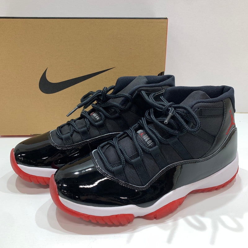 【中古美品】【メンズ】 NIKE ナイキ 378037-061 AIR JORDAN 11 RETRO "BRED" スニーカー 靴 BLACK 箱付き・黒タグ付き 160-261024-io-23-fuzh サイズ：27.5cm カラー：ブラック 万代Net店
