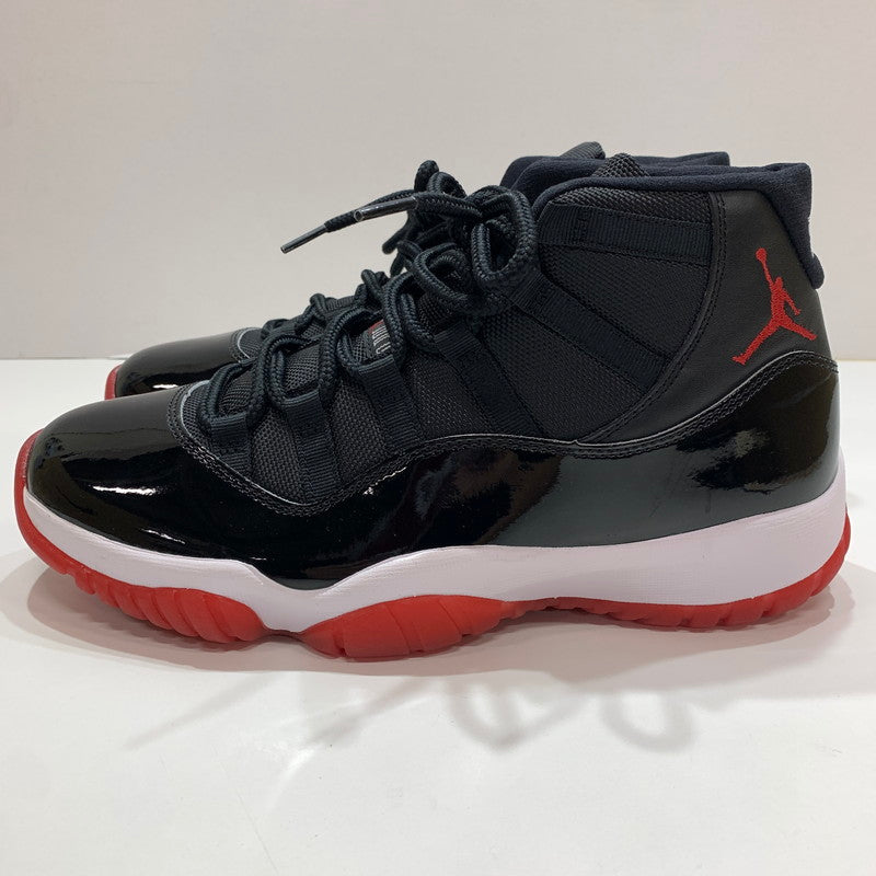 【中古美品】【メンズ】 NIKE ナイキ 378037-061 AIR JORDAN 11 RETRO "BRED" スニーカー 靴 BLACK 箱付き・黒タグ付き 160-261024-io-23-fuzh サイズ：27.5cm カラー：ブラック 万代Net店