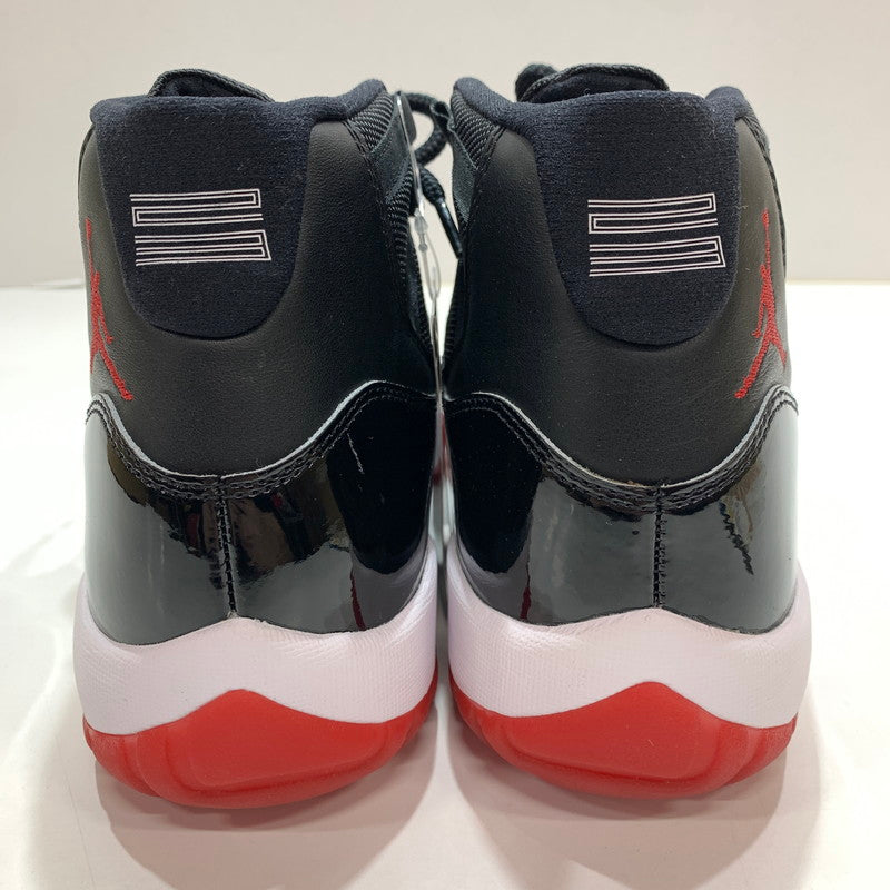 【中古美品】【メンズ】 NIKE ナイキ 378037-061 AIR JORDAN 11 RETRO "BRED" スニーカー 靴 BLACK 箱付き・黒タグ付き 160-261024-io-23-fuzh サイズ：27.5cm カラー：ブラック 万代Net店