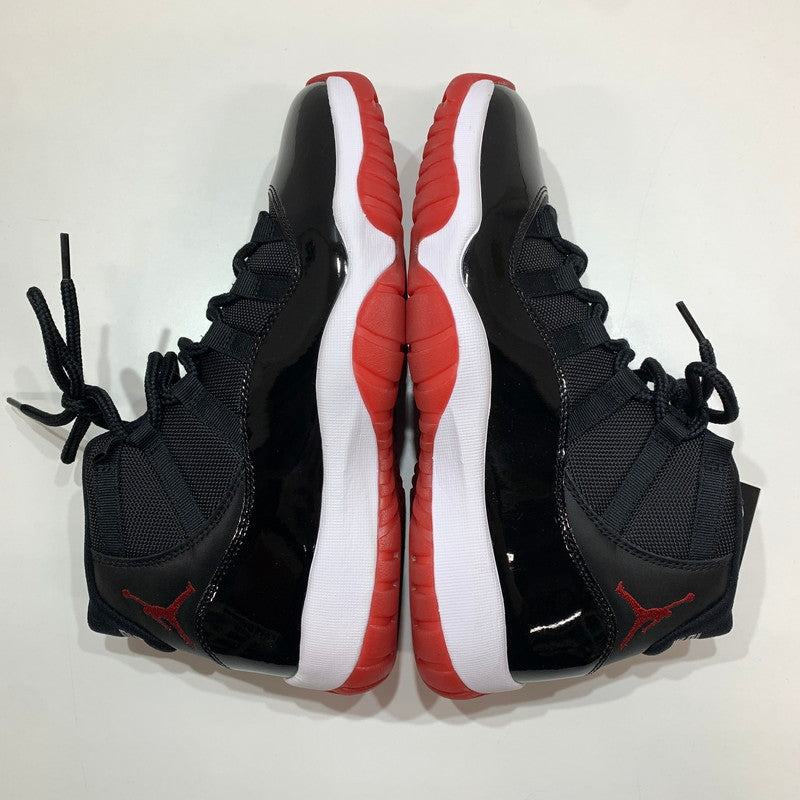 【中古美品】【メンズ】 NIKE ナイキ 378037-061 AIR JORDAN 11 RETRO "BRED" スニーカー 靴 BLACK 箱付き・黒タグ付き 160-261024-io-23-fuzh サイズ：27.5cm カラー：ブラック 万代Net店