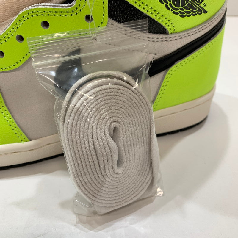 【中古美品】【メンズ】 NIKE ナイキ 555088-702 AIR JORDAN 1 HIGH OG "VOLT VISIONAIRE" エアジョーダン1 ハイ スニーカー 靴 160-261030-mh-11-fuzh サイズ：27.5cm カラー：イエロー 万代Net店